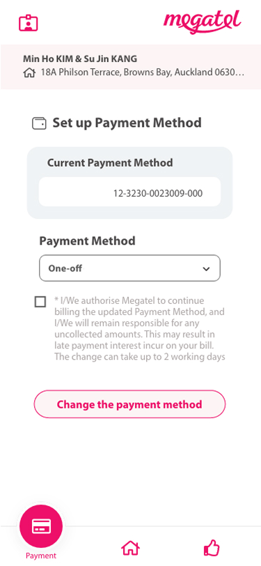 Before — Limited payment methods